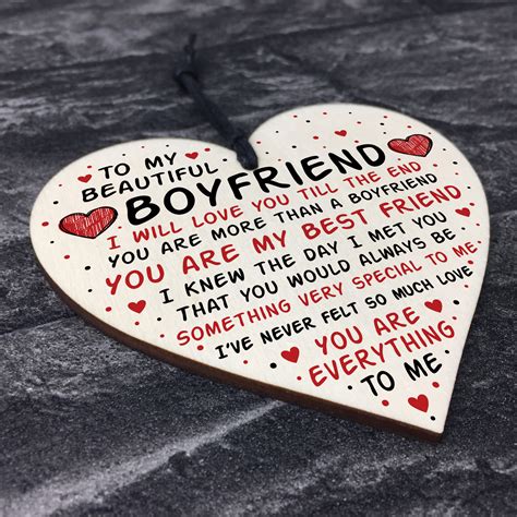 Boyfriend T Boyfriend Birthday Card T Boyfriend Valentines