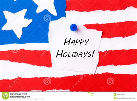 Happy Holidays Note Stock Photo Image 40826548