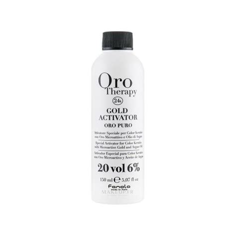 Oro Therapy Oxydant Crème Gold Activator 20 Vol 6 150 Ml à Prix Pas