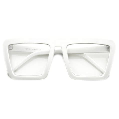 retro flat top block aviator clear lens glasses 8065 glasses mens glasses frames clear
