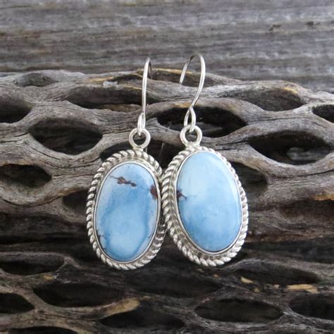Turquoise Earrings Golden Hill Turquoise Sterling Silver Etsy