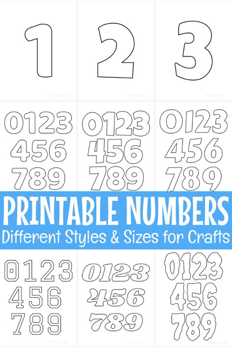 Free Printable Numbers For Crafts