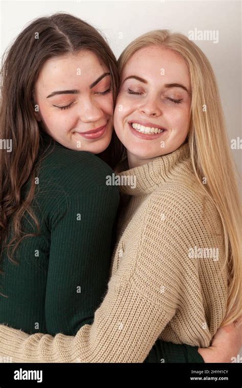 Two Young Girls Hug Other Hi Res Stock Photography And Images Alamy