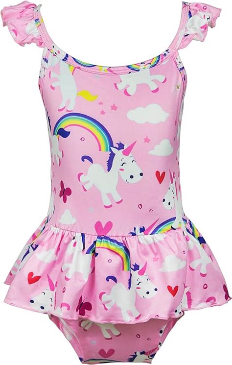 Buy Wenge Girls Rainbow Unicorn Swimsuit Baby Unicorn Print Swimsuit