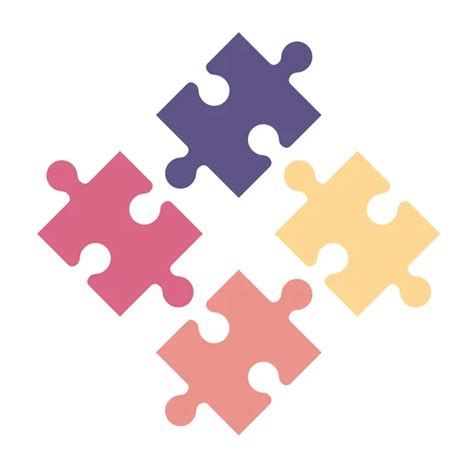 Colorful Jigsaw Puzzle Pieces — Stock Vector © Binik1 98697892