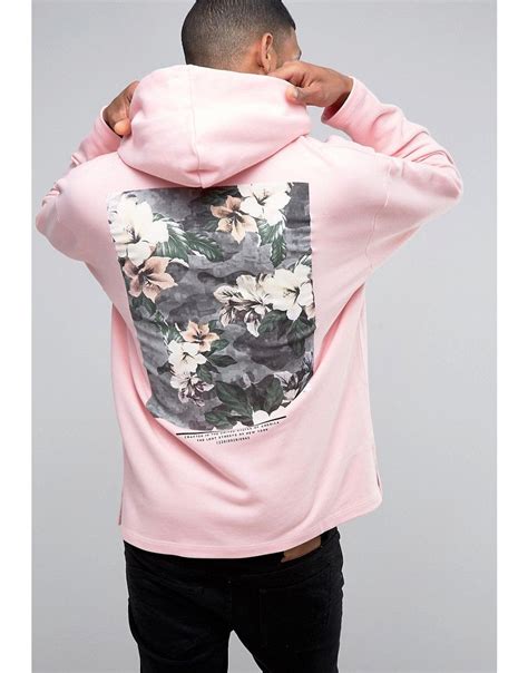 Image 1 Of Asos Oversized Hoodie With Freedom Print In Pink Latest