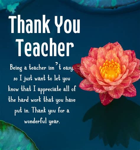Thank You Messages To Teachers From Parents Notes And Quotes Message