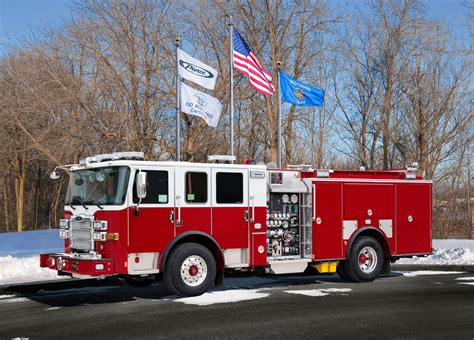 Pierce Fire Truck Enforcer Pumper Delivered To The Township Of
