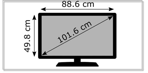 40 Inch Tv Dimensions Length And Height In Cm And Inches