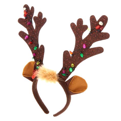 Today i show you how to make an inexpensive deer antler headband! Light Up Reindeer Antlers Headband - Brown | Claire's US