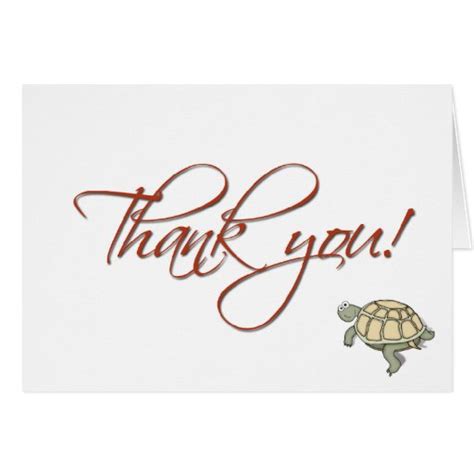 Thank You Turtle Card Zazzle