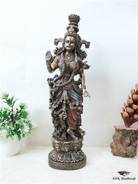 radha krishna statue 37 cm bonded bronze radha krishna etsy