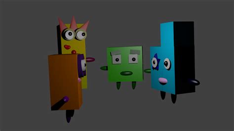 Image Two Three Four And Five Modelspng Numberblocks Wiki