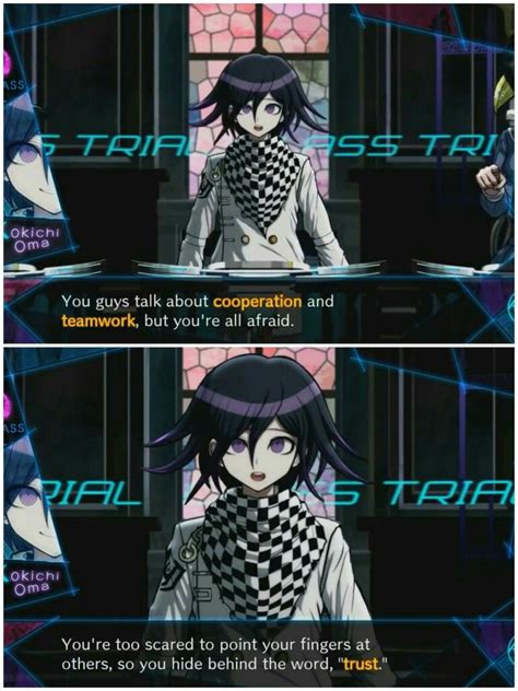 This is a compilation of some funny, annoying, edgy and cool moments focused around kokichi oma, my. Pin by A Celestial on Danganronpa | Danganronpa memes ...
