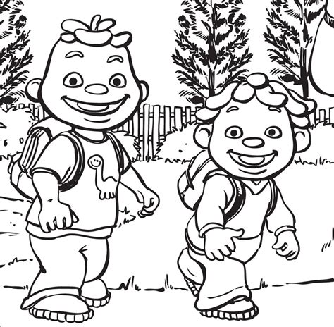 Sid and Gerald Coloring Page - Free Printable Coloring Pages for Kids