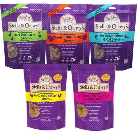 Overall catfooddb has reviewed 16 stella & chewy's cat food products. Stella and chewy's freeze dried food for cat