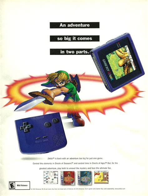 Vgjunk Ad For The Legend Of Zelda Oracle Of Ages Oracle