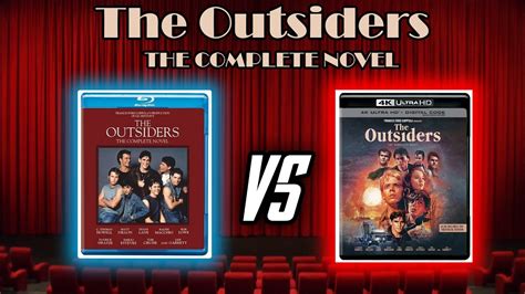 The Outsiders The Complete Novel 1983 Blu Ray Vs 4k Ultra Hd Blu Ray Comparison Youtube