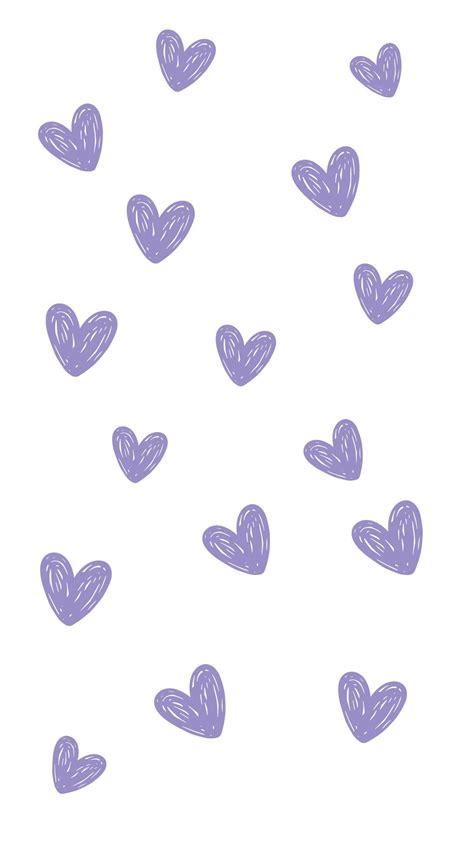 Purple Hearts Wallpaper In 2023 Iphone Wallpaper Violet Purple