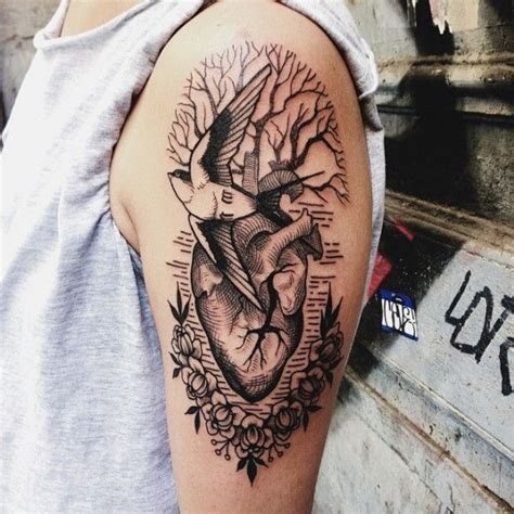 Turn Your Skin Into A Biology Textbook With Anatomical Heart Tattoos