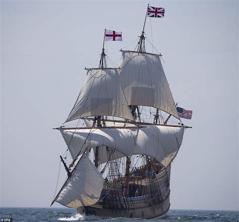 Mayflower Ii Sets Sail As Part Of Two Week Sea Trials Before Replica