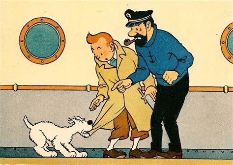 Tintin Herge J Aime Tintin Snowy And Captain Haddock Disney