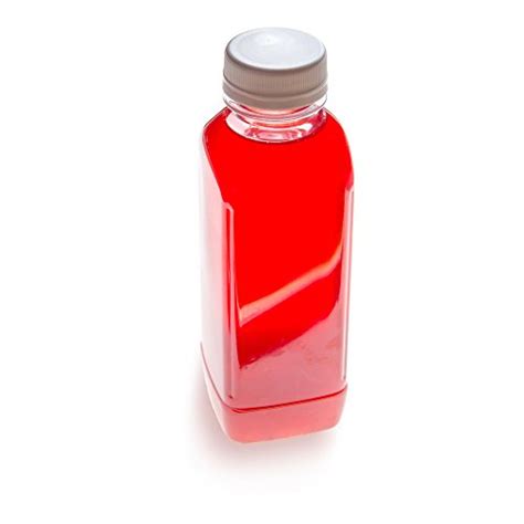16 Oz Square Plastic Juice Bottles Cold Pressed Clear Food Grade Pet