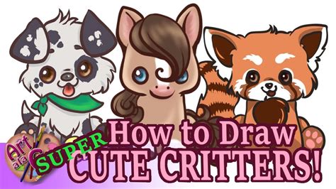 How To Draw A Super Cute Animal Base Easy Youtube