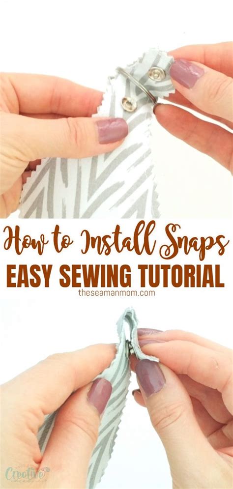 How To Install Snaps On Fabric Easy Sewing Projects Easy Sewing