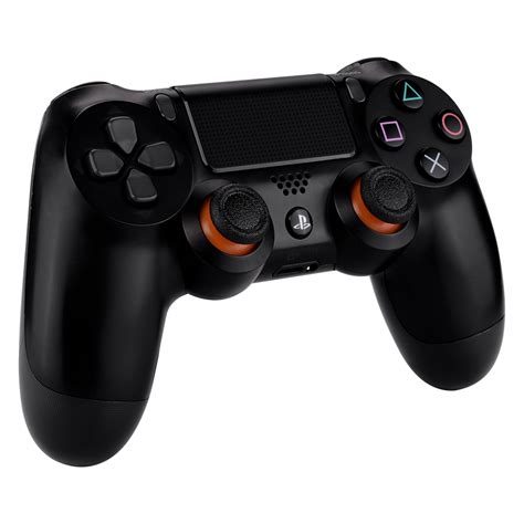 5 Pair Black Orange Thumb Sticks Joystick For Ps4 Slim Pro Controller