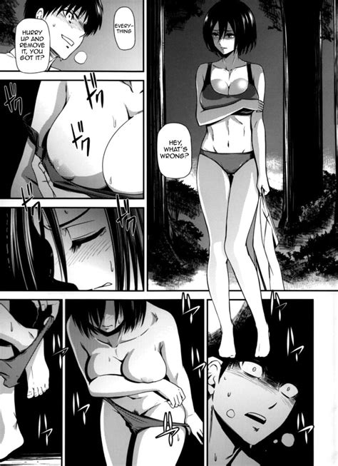 rule 34 attack on titan big ass big breasts black hair breasts brown hair clothes doujinshi