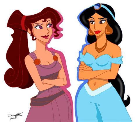 Megara And Jasmine By Sparrowscaribbean Deviantart These Girls Disney