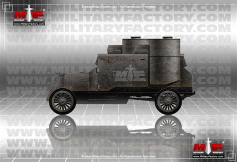 Austin Putilov Armored Car 4 Wheeled Fighting Vehicle