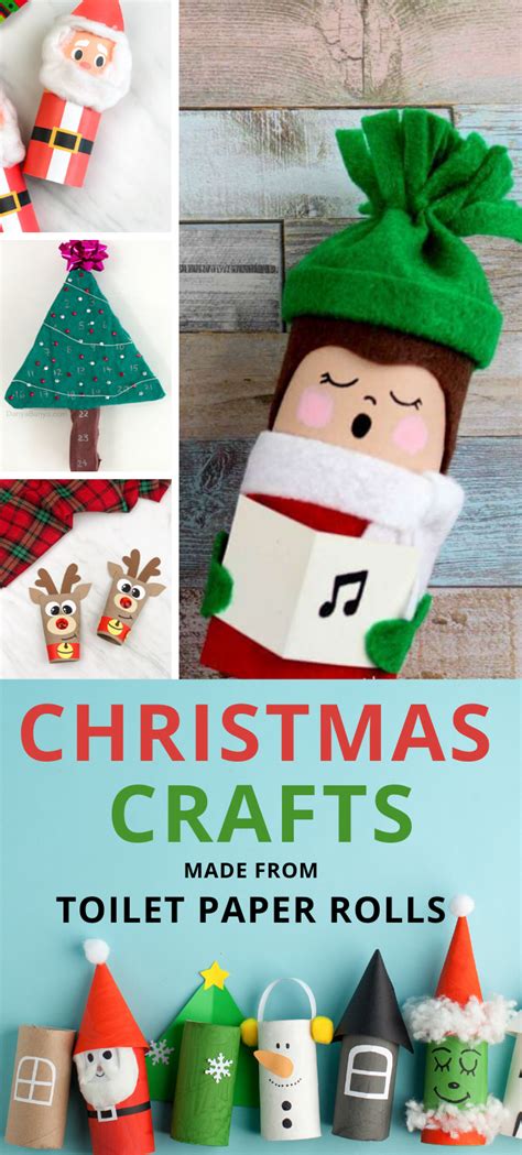 Christmas Crafts Made From Toilet Paper Rolls Paper Christmas