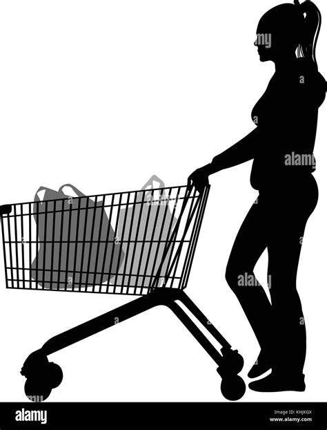 Shopping Vector Silhouettes Hi Res Stock Photography And Images Alamy