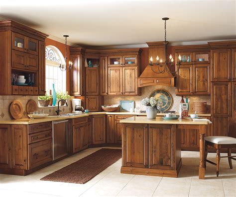 Rustic Alder Kitchen Cabinets Schrock Cabinetry Alder Kitchen