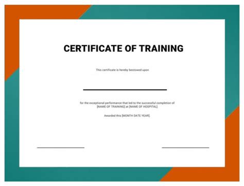 Employee Training Certificate Template Free Word Templates