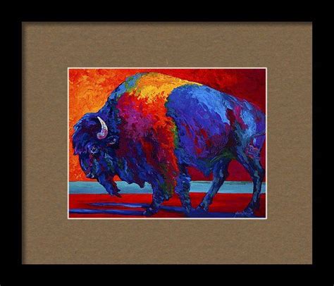 Abstract Bison Art Print By Marion Rose Hang Canvas Art Canvas Art