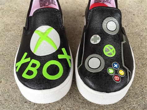 Xbox Inspired Special Occasion Hand Painted Shoes