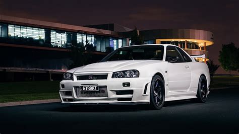 Hd Wallpaper Nissan Skyline Gt R R34 Jdm Japanese Cars White Cars