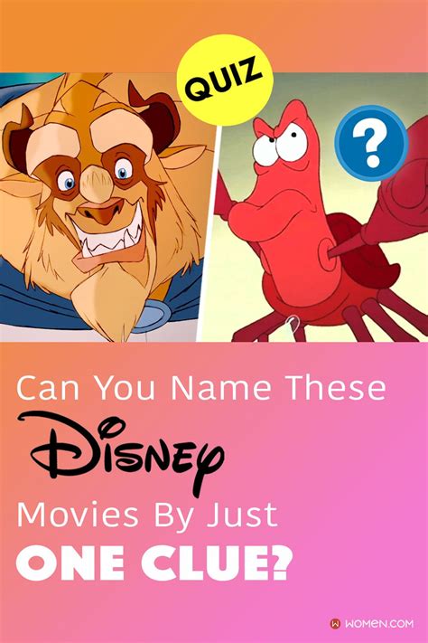 Disney Quiz Can You Name All These Disney Movies By Just One Clue Disney Personality Quiz