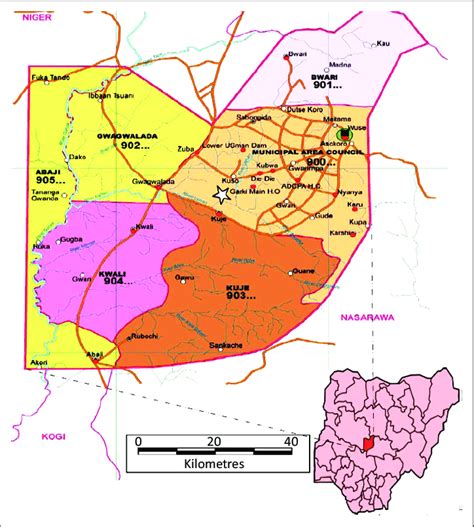 Browse ministry of federal territories. Map of Nigeria showing the Federal Capital Territory and ...