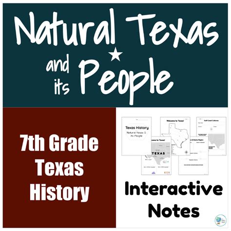 Natural Texas And Its People Tx Regions Interactive Notes Tx