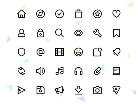 🌟 Super Basic Icons Icon Basic Line Icon