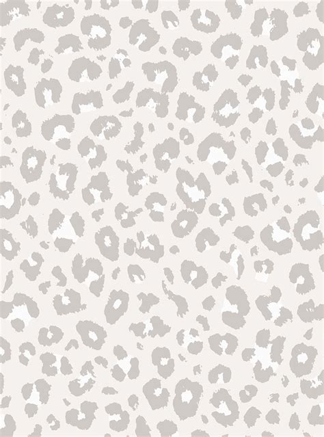 Animal Print Leopard Wallpaper Light Grey Self Adhesive Fabric
