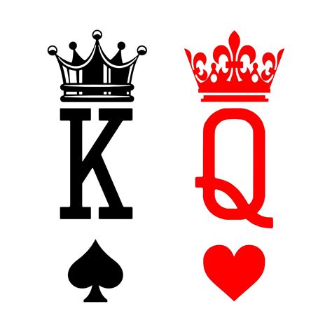 King And Queen Svg Etsy Queen Of Hearts Tattoo King Of Hearts Tattoo