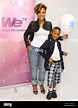 Toni Braxton and son Diezel Ky Braxton Lewis on set during filming of ...