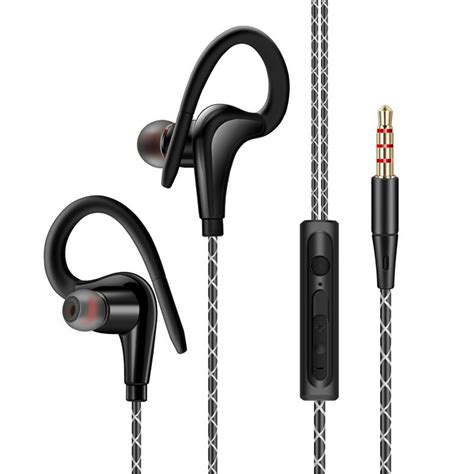 Tsv In Ear Wired Sport Running Earphone Earbuds With Microphone Over