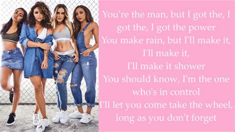 chorus try not to abuse your power i know we didn't choose to change you might not wanna lose your power but havin' it's so strange. Power - Little Mix Lyrics on screen - YouTube