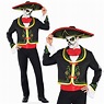 DÍA DE LOS MUERTOS CALAVERA Mexicano Esqueleto Fiesta Disfraz | eBay
